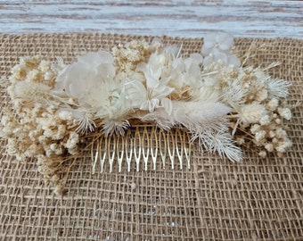 Bridal floral hair slide