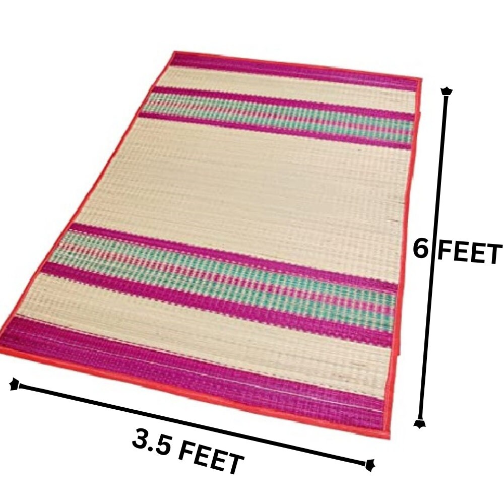 Chatai Natural Organic Handmade Korai Grass Mat Big Size ,sleeping Mat