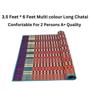 Chatai Natural Organic Handmade Korai Grass Mat Big Size ,sleeping mat, Picnic mat,Yoga mat, rugs, carpet, baby mat, Floor mat, straw mat