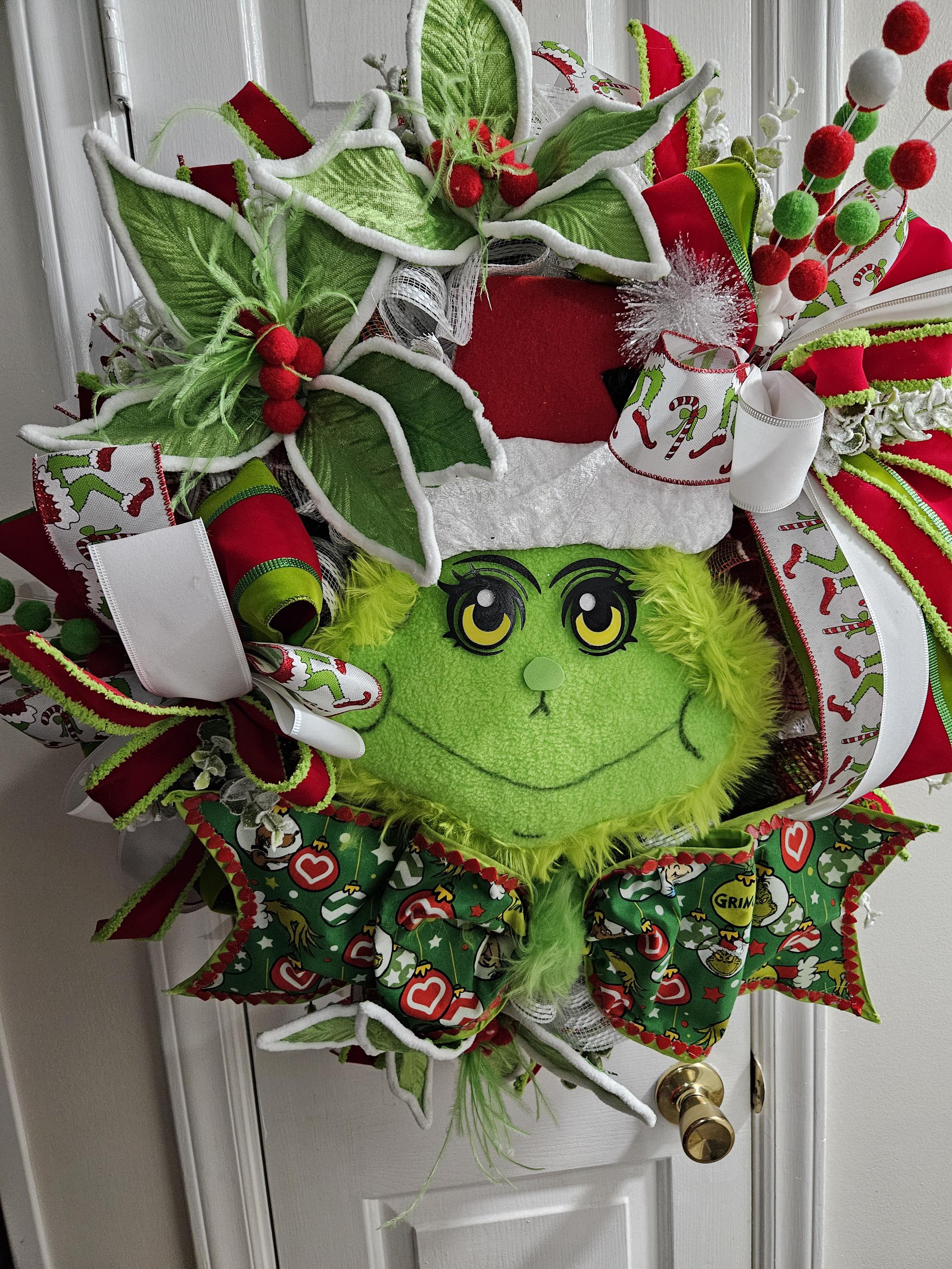 グリンチ クリスマスデコレーション 3フィート 30 christmas grinch wreaths - Etsy 日本