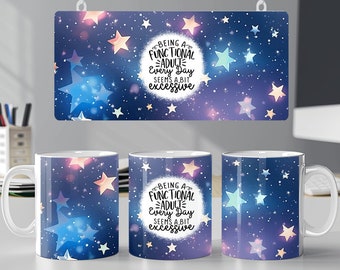 sarcastische mok wrap 11oz 15oz mok sjabloon grappig citaat sublimatie ontwerp png digitale download dames mok wrap
