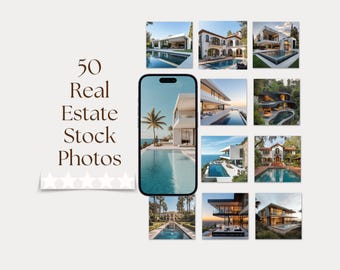 Luxury Real Estate Stock Photos: Modern Home Listings (PDF File)
