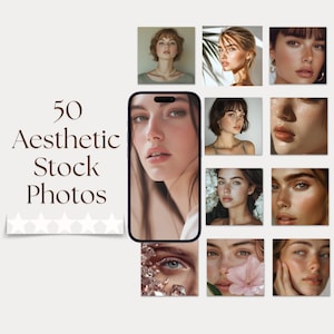 Aesthetic Girl Face Stock Photos, Flawless Skin Stock Photos For Women Magazine Marketing, Aesthetic Stock Photos for Instagram Post