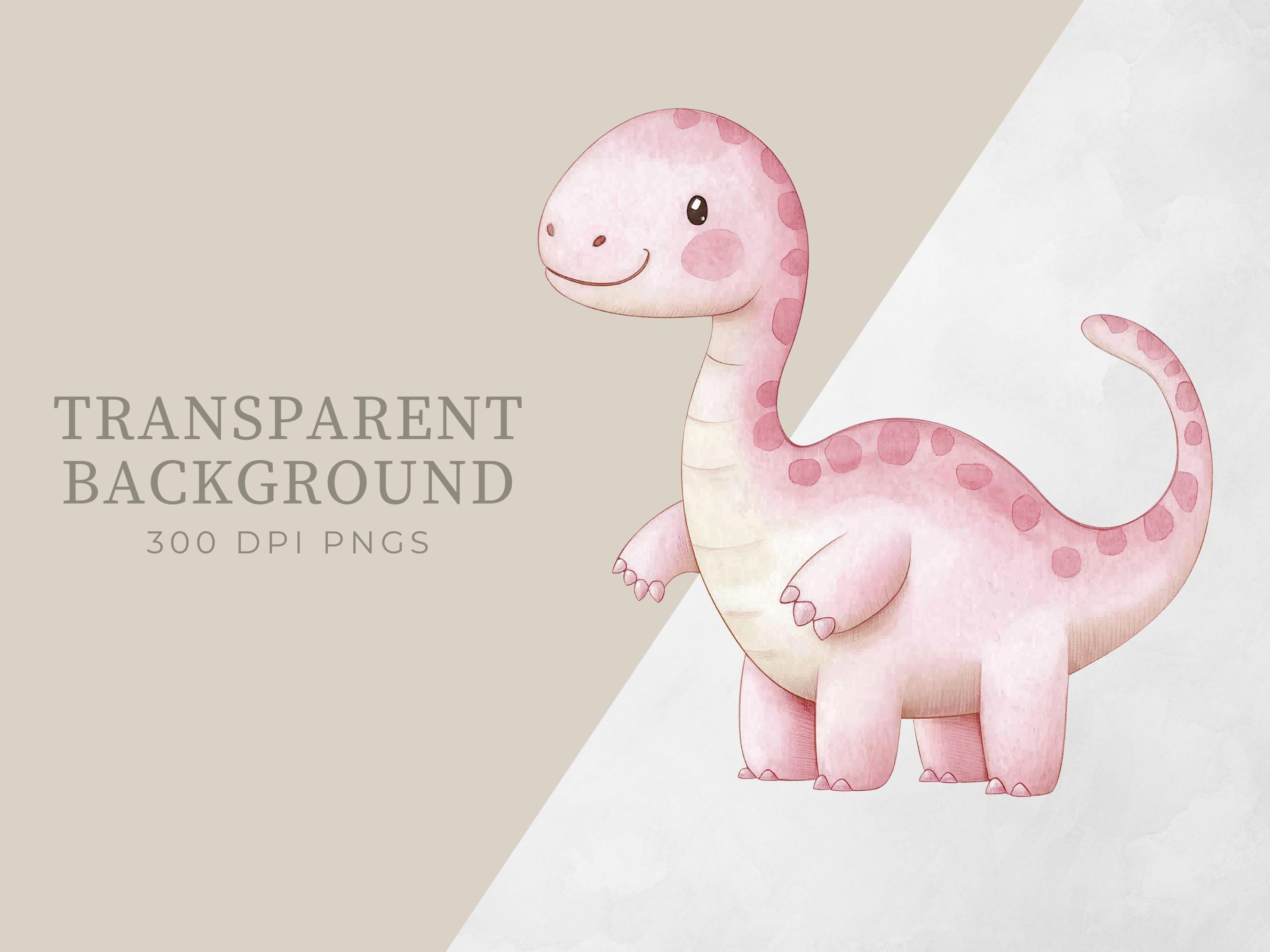 Watercolor Dinosaur Clipart Pack Dinosaur for Nursery Decor Cute Dino ...