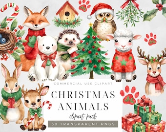 Aquarell Weihnachten Clipart: Kuschelige Pullover, Kinderzimmer Deko (PNG)