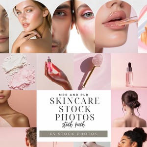 Photos de soins esthétiques pour la peau Blanc neutre et tons rose pâle Images minimalistes de beauté et de bien-être pour les blogs sur les réseaux sociaux et l'image de marque