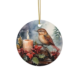 Carolina Wren-South Carolina State Bird Christmas Ornament, Bird Enthusiasts, Nature Lovers, Christmas Gift