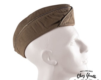 Gorra de oficial WAC / NURSE WW2 de 1940 - Reproducción - Chocolate