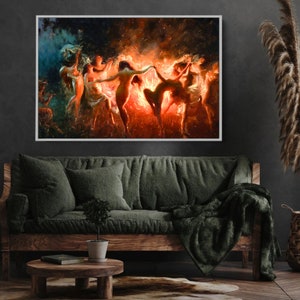 Fire Dance Art Print by Joseph Tomanek: Pagan Nymphs (Digital Download)