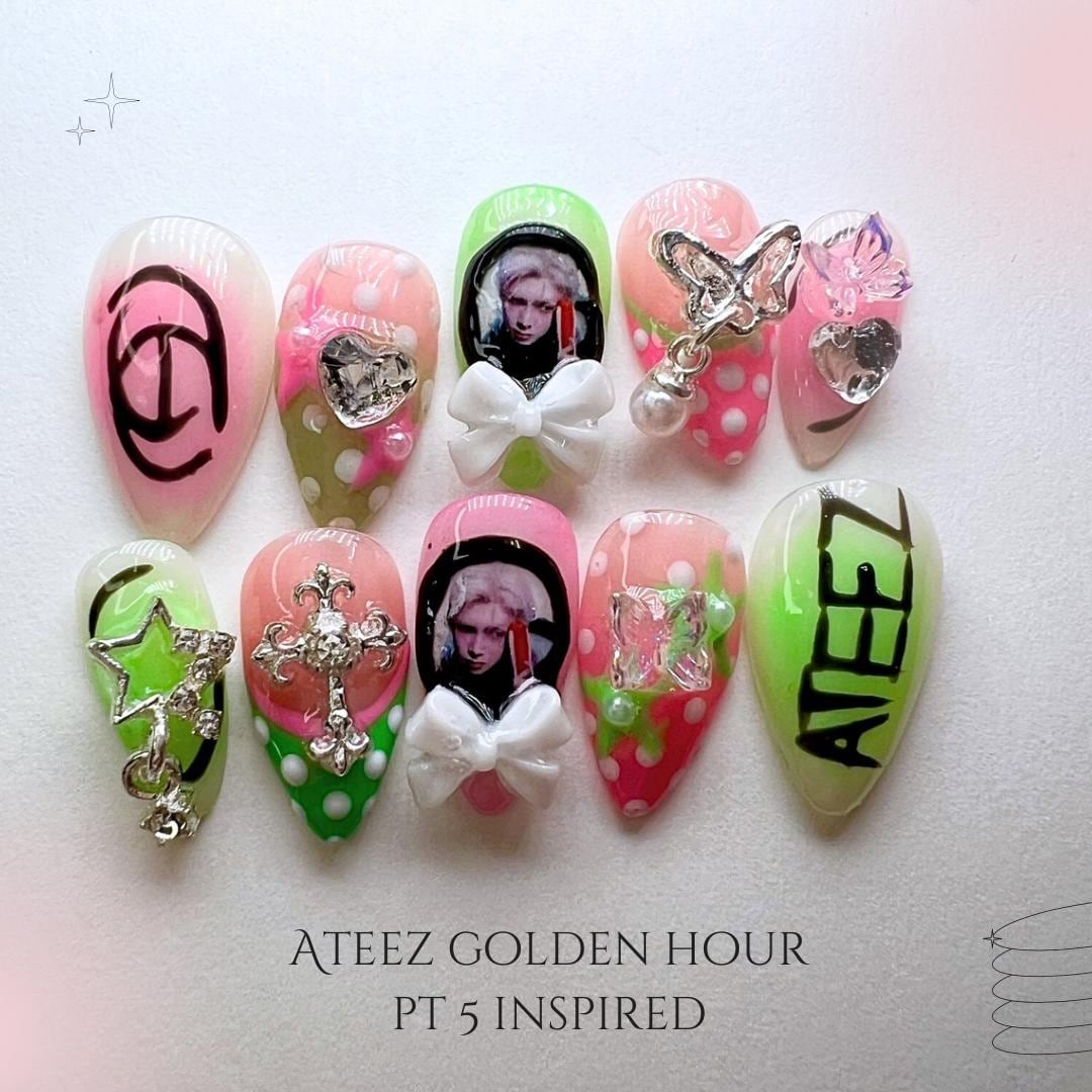 Ateez Nails - Etsy