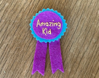 Amazing Kid Felt Badge