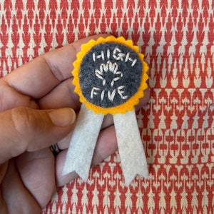 High Five Felt Badge image 3