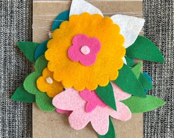 Handmade Felt Flower Garland