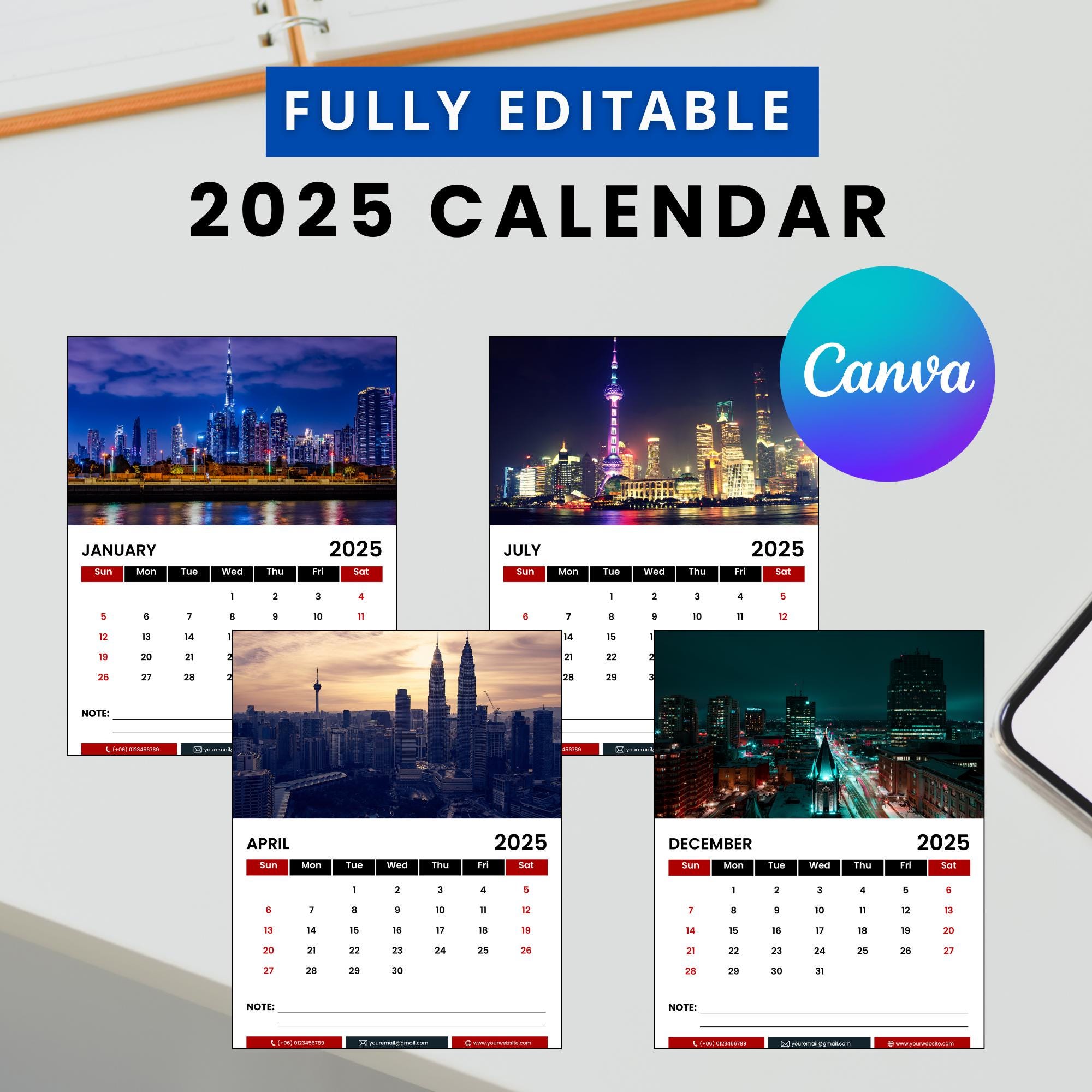 Calendar Template for Kids