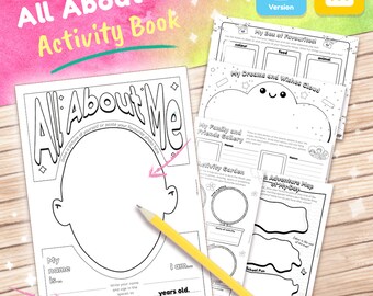 All About Me Activity Book: Creative Self-Expression (Digital Download)