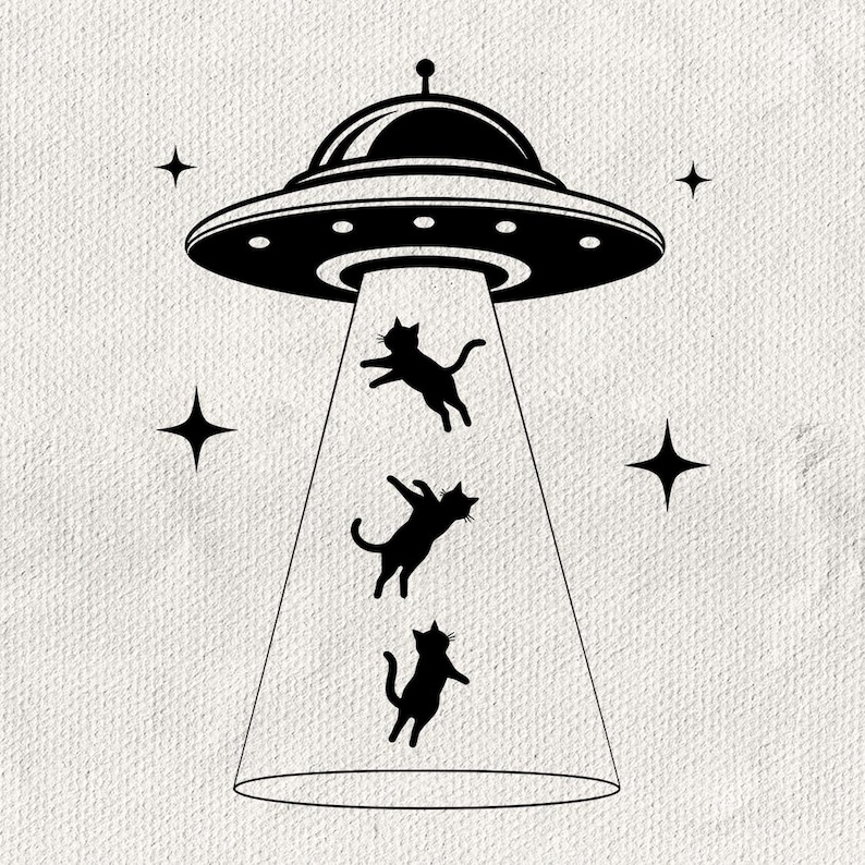 UFO cat svg, alien cat svg, cat abduction svg, flying saucer cat svg, funny cat svg, space cat svg, cat lover svg, UFO abduction png, alien spaceship cat svg, funny cat shirt svg, cat cricut svg, space cat png, weird cat svg, cat tumbler svg, alien cat gift svg