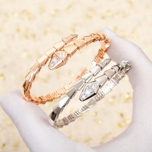 Snake Bracelet Snake Chain Bracelet  925 Sterling Silver Bracelet A Fashion Brand Jewelry Gift for Women