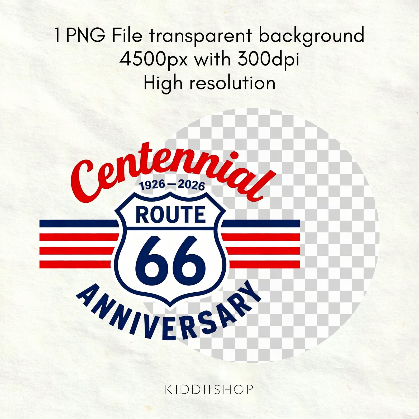 Highway Ribbon Route 66 Centennial Ribbon Logo PNG – Vintage Route 66 100 Years ...