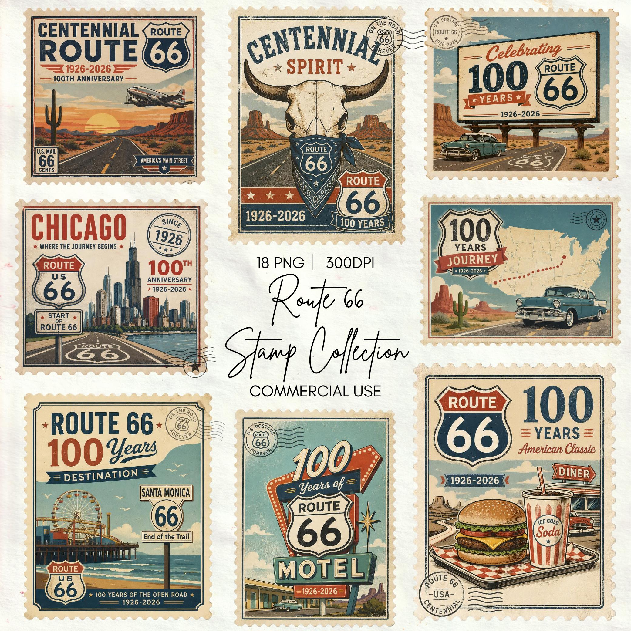 Route 66 vector - Etsy 日本