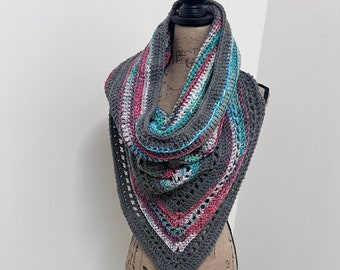 Wild oleander hooded scarf cowl