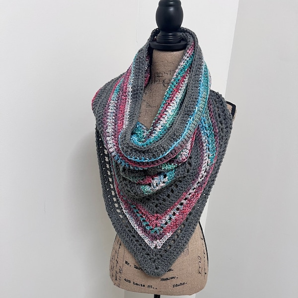 Wild oleander hooded scarf cowl