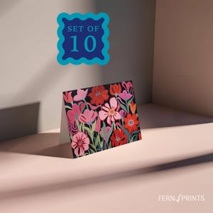 Floral Note Cards for Writing Thank You Notes Birthday Wishes Blank Cards All Occasion Flower Design Greeting Cards Blank Inside Stationery