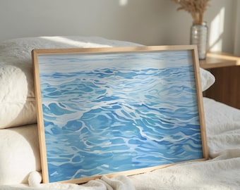 Coastal Ocean Print: Beach House Decor (Digital Download)
