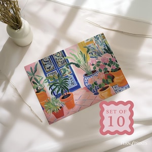 Mexican Greeting Cards Blank Folded White Envelopes Party Set Mexican Design Housewarming Note Card Bundle with Mailing Envelope Included