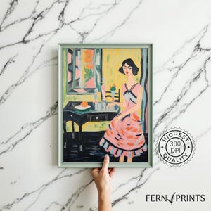 Vintage Poster Matisse Wall Art Print Digital Download Poster for Bedroom Vanity Decor Pink Wall Decor Home Decor Art Print Gallery Wall Art