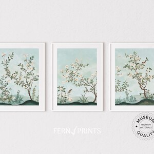 Oriental Style Wall Art Collection Chinoiserie Botanical Prints Bird Flower Design Multiple Size Options Beautiful Home Decor Pieces Asian Inspired Artwork Gallery Wall Display Living Room Bedroom Accent Statement Art Collection Elegant Wall Art Set of 3 Above Bed Print Above Sofa Wall Art Large