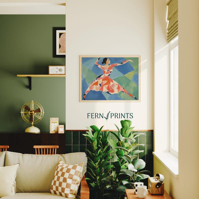 Modern Dance Wall Art Printable Ballet Poster Collection Digital Download Package Dance Studio Decor Essential Beautiful Geometric Pattern Design Multiple Size Options Professional Quality Print Instant Access Format Contemporary Style
