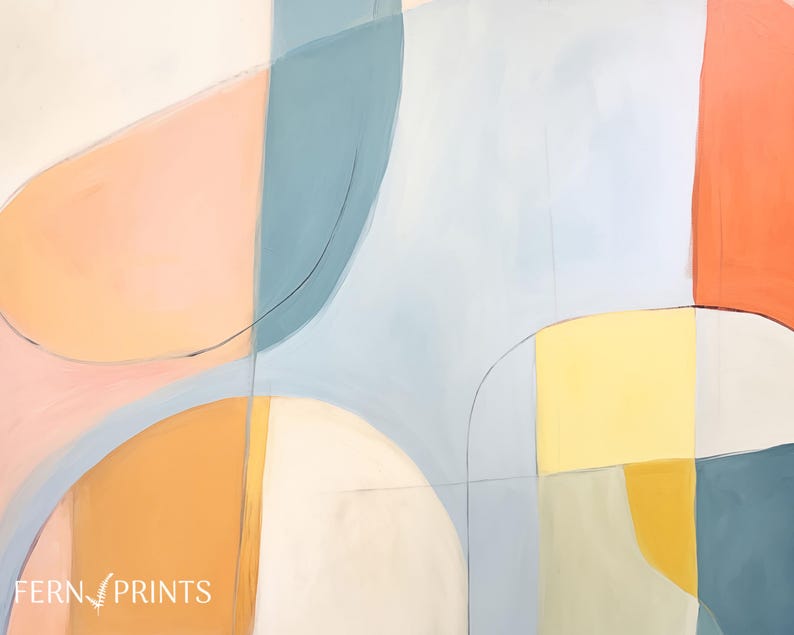Modern Wall Art Digital Download Abstract Geometric Pattern Contemporary Home Decor Printable Collection Multiple Sizes Available Living Room Decoration Blue Design Details Premium Quality Format Wedding Gift Perfect Interior Essential