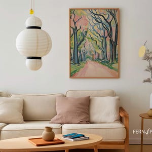 Forest Wall Art Nature Poster Landscape Print Wall Decor for Living Room Bedroom Decor Digital Download Tree Wall Art Home Poster Woods
