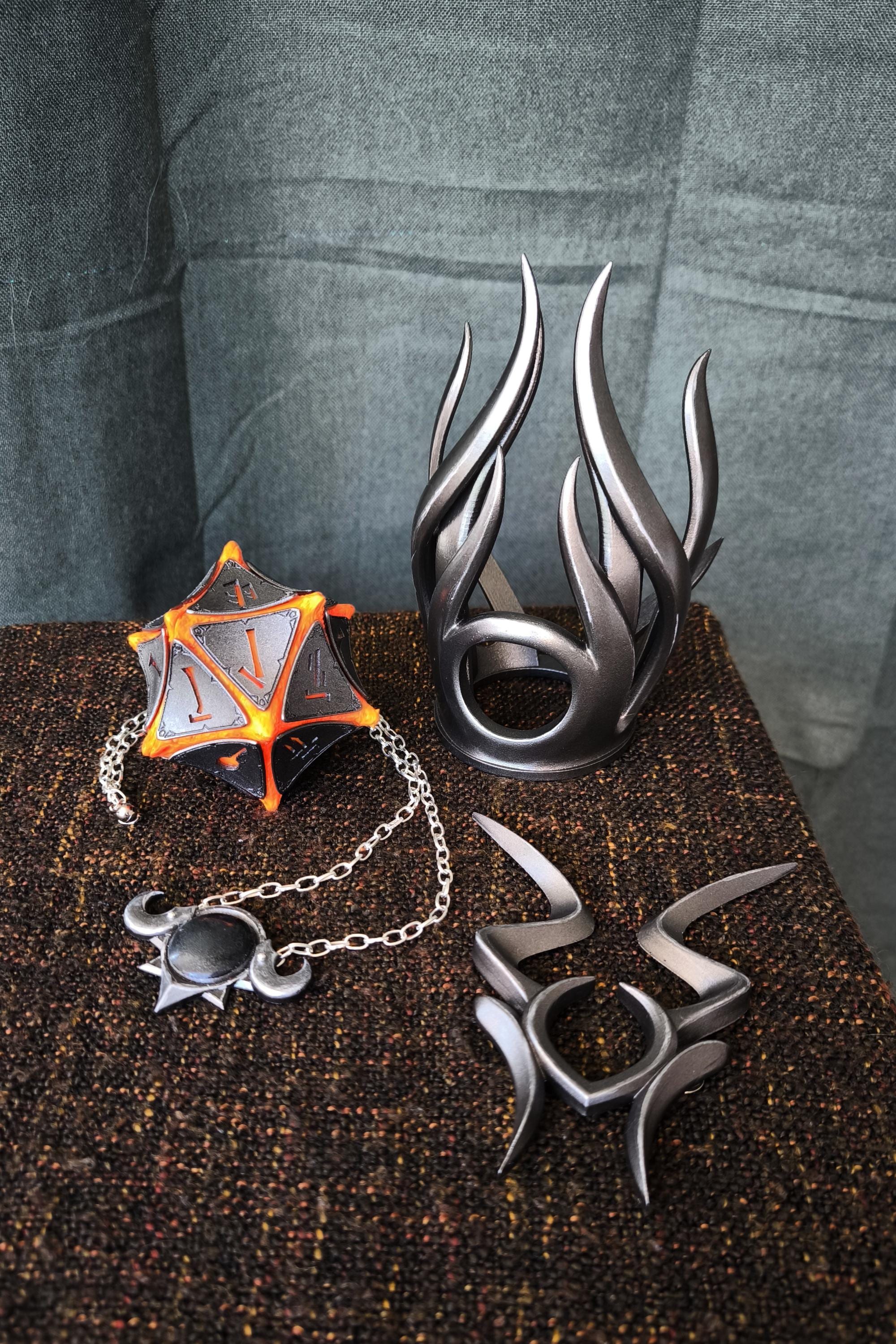 Custom-made Baldur's Gate Shadowheart accessories | Shadowheart artifact with magnets | Ideal for cosplay | 3D printed props