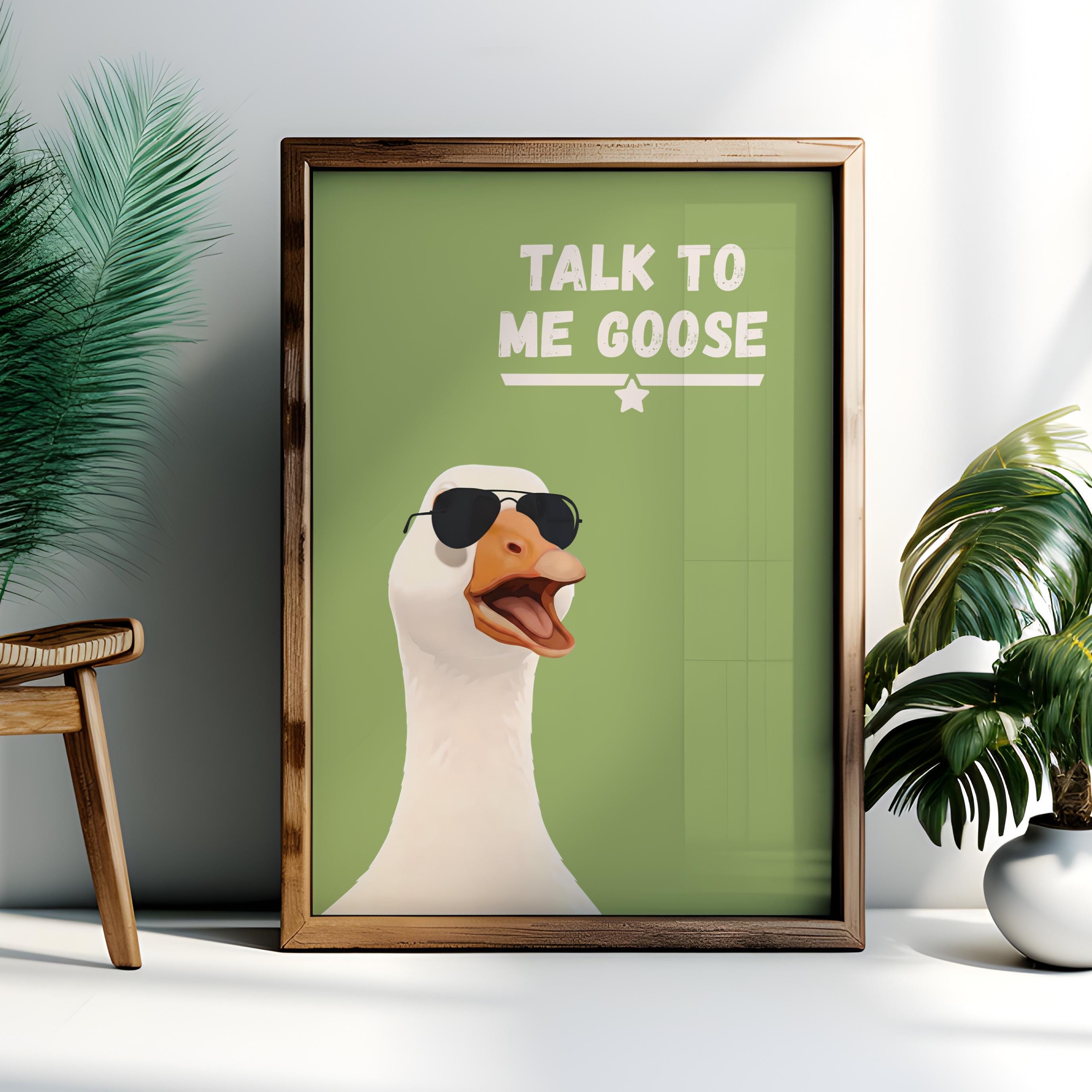 Silly Goose Print, Retro Movie Poster, Funky Home Theater Decor - Etsy