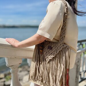 SMALL STRAP WOODY TOTE BAG 26.5 IN BEIGE LINEN CANVAS BLACK WEBBING LOGO EMBROIDER BLACK CALFSKIN