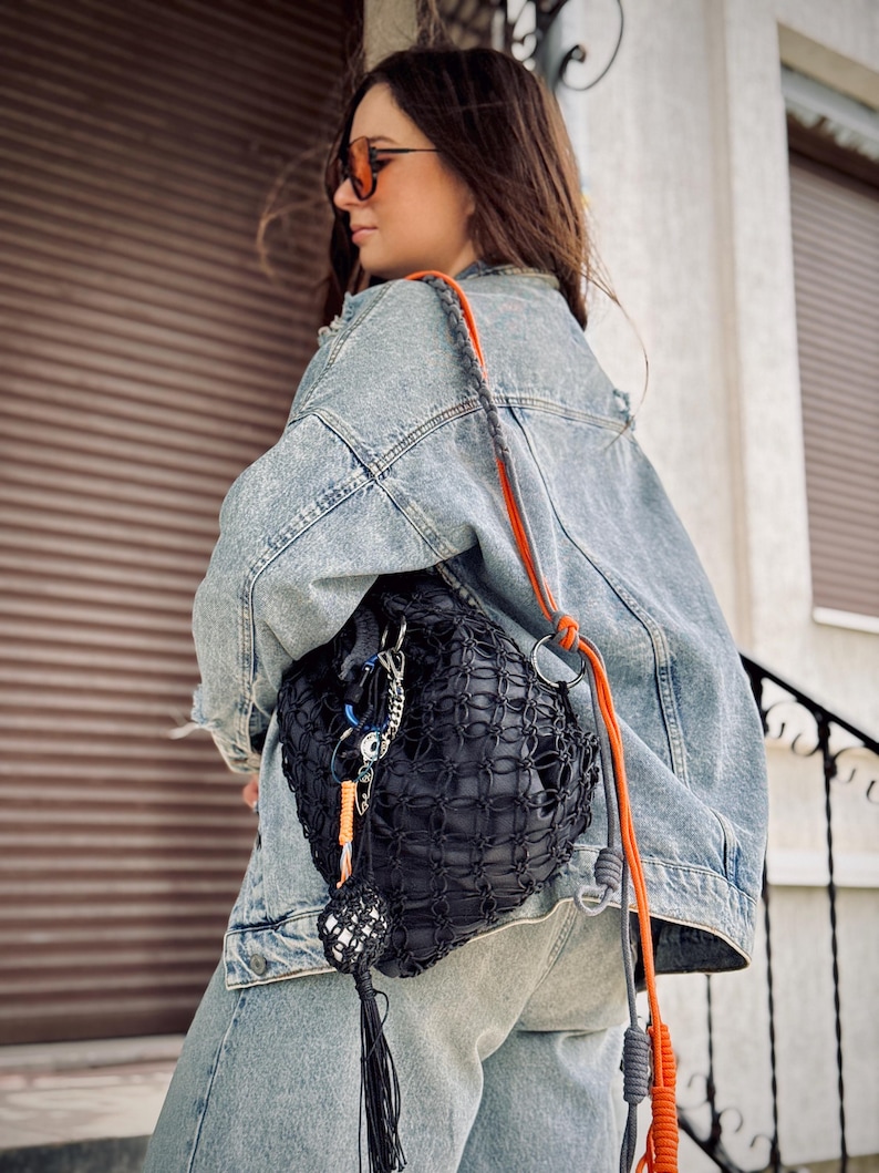 Every knot tells a story. Handwoven macrame strap crafted with care — a signature look that never blends in.