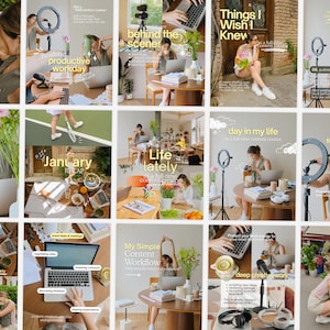 Szablony karuzeli na Instagramie, posty twórców treści (Canva, pobieranie cyfrowe)