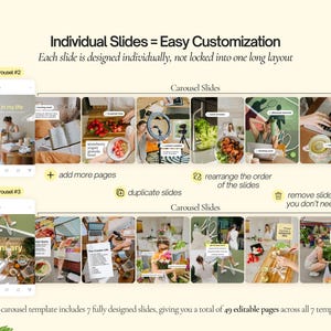 Instagram Carousel Templates, Content Creator Posts (Canva, Digital Download image 5