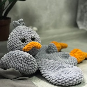 Goose comforter crochet pattern plushies amigurumi