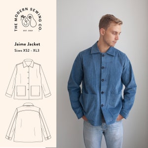 Jaime Jacket, PDF Sewing Pattern, Size XL2 - XL3