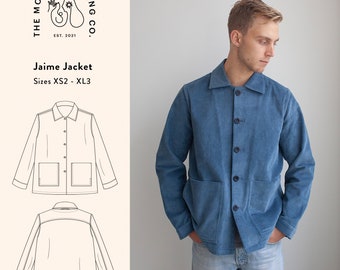 Jaime Jacket, PDF Sewing Pattern, Size XL2 - XL3