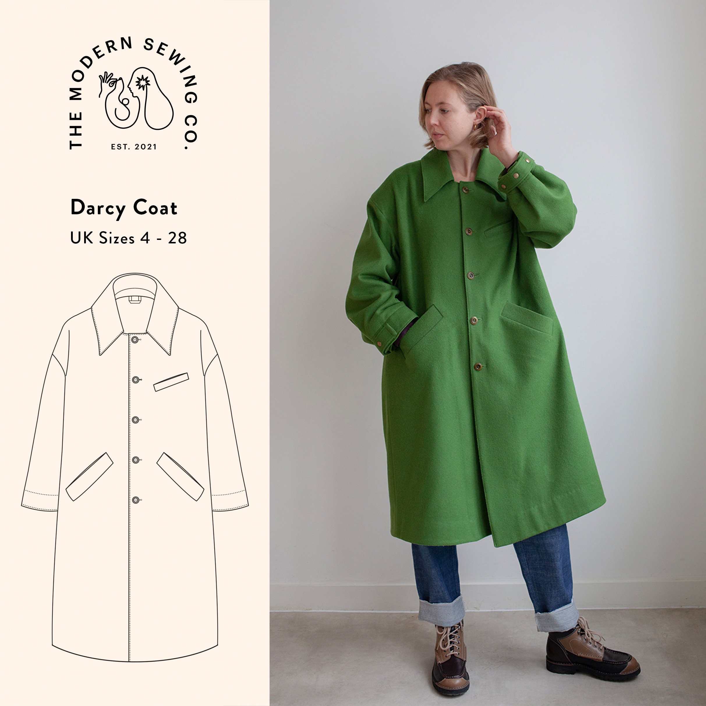 【60s】Euro Vintage Cotton Belted Coat 46 60s】Euro Vintage Cotton Belted Coat 46 60s】Euro Vintage