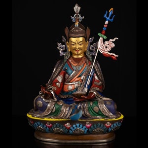 Master Quality Guru Rinpoche Padmasambhava Statue | Handcrafted Himalayan Art | Intricate Details And Spiritual Decor