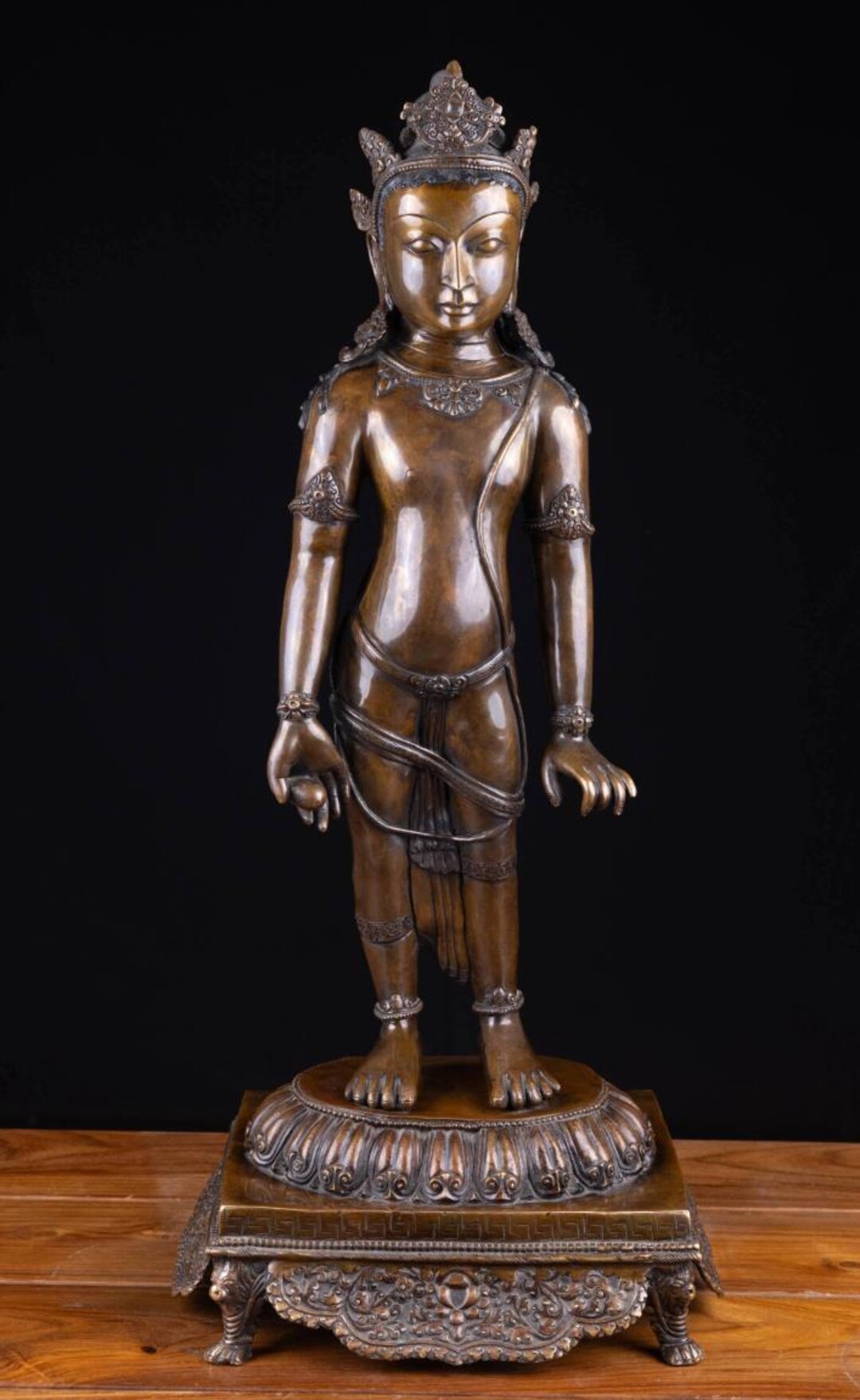 （お得な特別割引価格） Padmapani Exquisite Lokeshvara Details Intricate | Statue その他