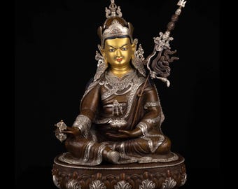 Estatua de Guru Rinpoche / Una exquisita representación de Padmasambhava / Promueve la paz y la serenidad en tu entorno