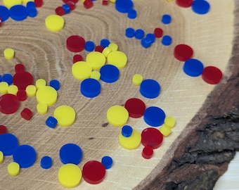 Wielokrotnego użytku konfetti - zrównoważona dekoracja stołu - pomysł na dekorację urodzinową, uroczystości i imprez