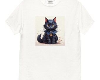Maglietta classica unisex Mysterious Black Cat