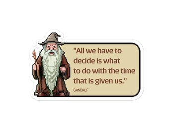 Citazione di Gandalf Adesivi senza bolle