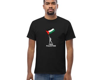 Maglietta grafica Free Palestine - Dichiarazione audace per la solidarietà Maglietta classica unisex